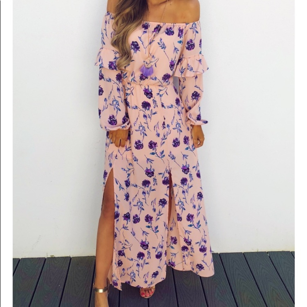 Flower maxi dress from boutique